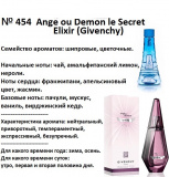 Reni 454 Аромат направления Ange ou Demon le Secret Elixir (Givenchy) - 100 мл - фото