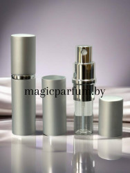 Флакон стеклянный + металлический чехол М10 серебро 10 мл - фото